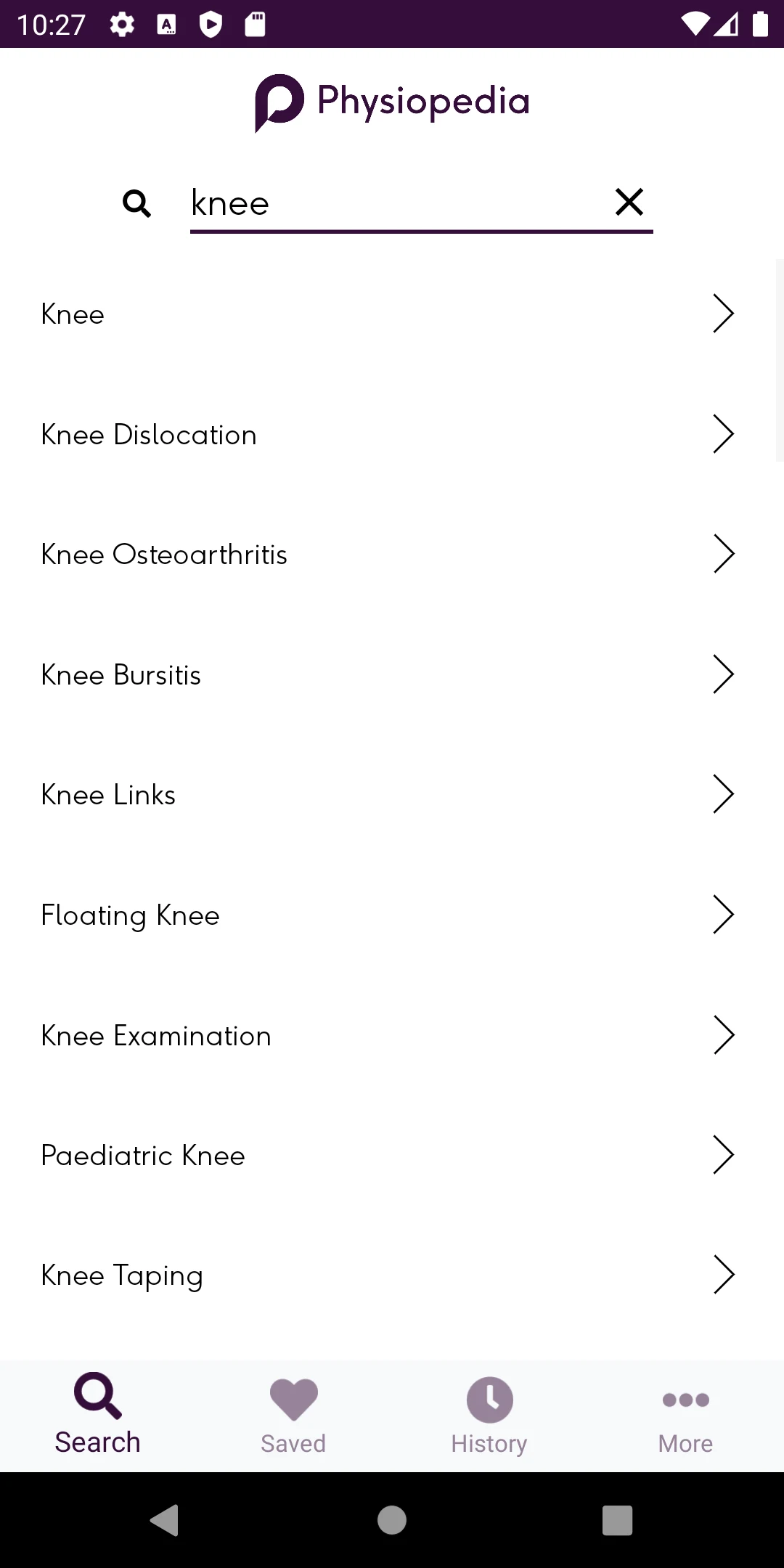 Physiopedia screenshot