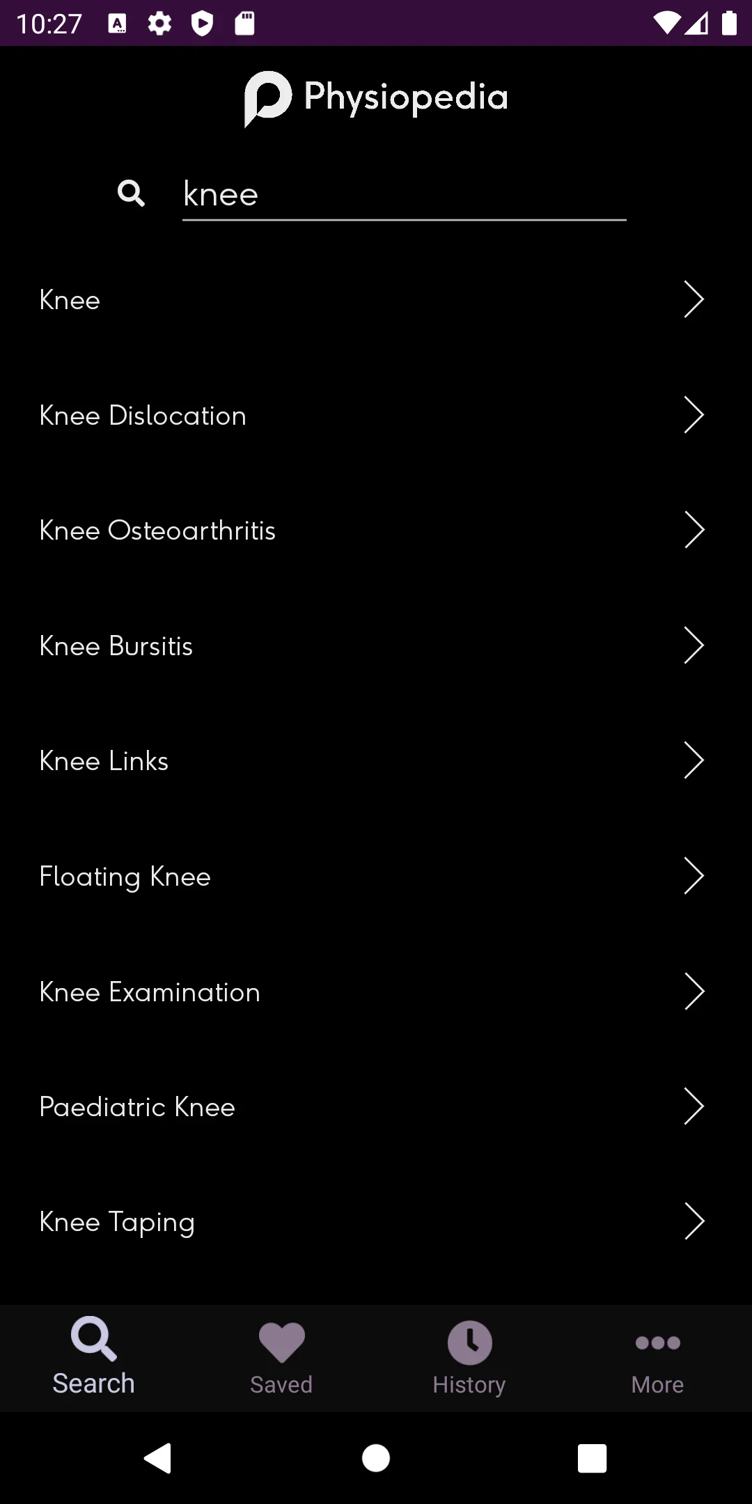 Physiopedia screenshot